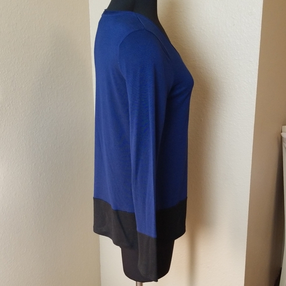Vince Color Block Blouse Long Sleeve - Picture 2 of 4